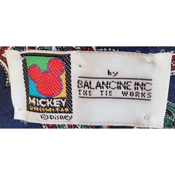 Disney Balancine Inc. The Tie Works Mickey Mouse Navy Blue Neck Tie 54" - Picture 3 of 5